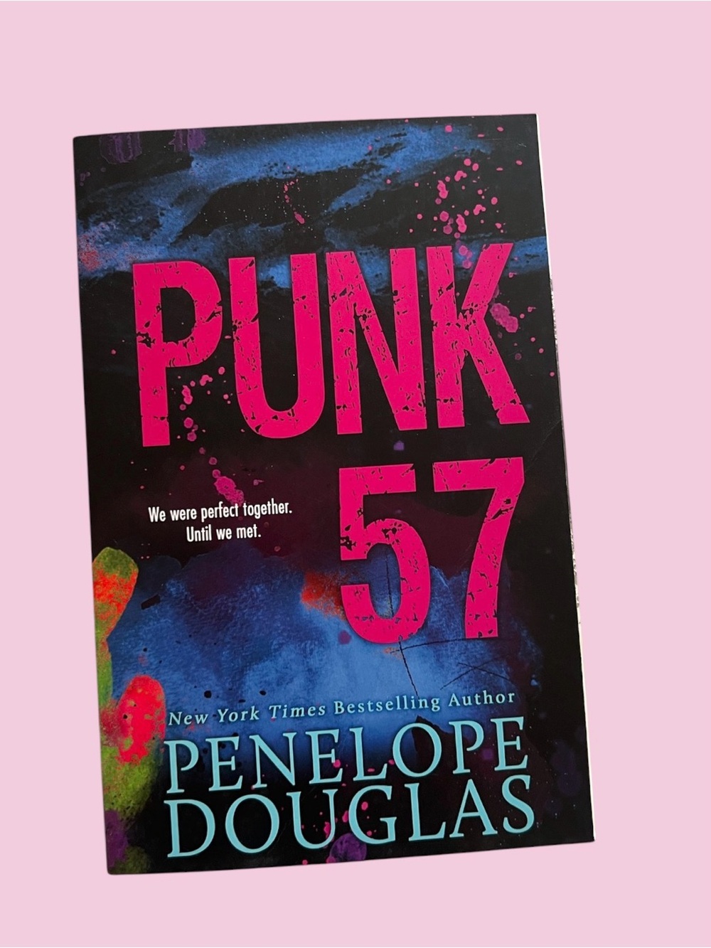 PUNK 57 Novel by Penelope Douglas — Black & Hot Pink Cover